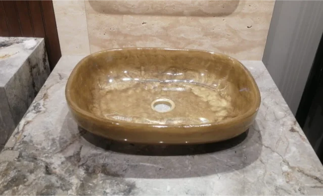 gold resin sink