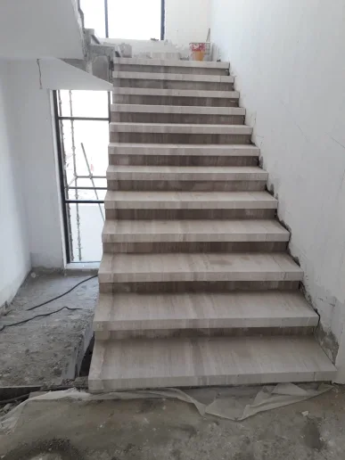 white stairs